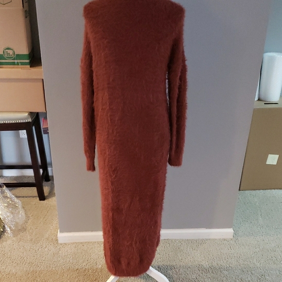 Kaisely Warm Rust Cardigan Sweater - Picture 4 of 5